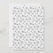 Invitation Spring Gold Bold Floroms Party d'engagement (Dos)