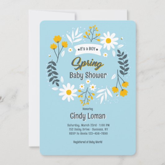 Invitation Spring Is Here (Devant)