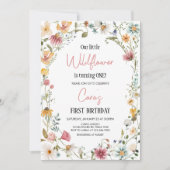 Invitation Spring Little Fleur sauvage Anniversaire (Devant)