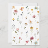 Invitation Spring Little Fleur sauvage Anniversaire (Dos)