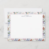 Invitation Spring Meadow Floral Note Card (Devant)