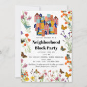 Invitation Spring Neighborhood BBQ Block Party (Devant)