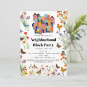 Invitation Spring Neighborhood BBQ Block Party (Debout devant)