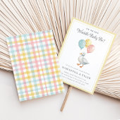 Invitation Spring Pastel Duck Gender Reveal