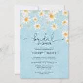 Invitation Spring Pastel Fête des mariées de marguerites blan (Devant)