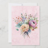 Invitation Spring Pastel Floral Bouquet Arch Wedding shower (Dos)
