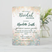 Invitation Spring Watercolor Birds Floral Monogram Wildflower (Debout devant)