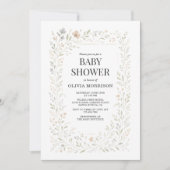 Invitation Spring Wildflower Garden Baby Shower (Devant)