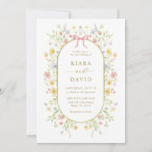 Invitation Spring Wildflower Meadow Garden Wedding (Devant)