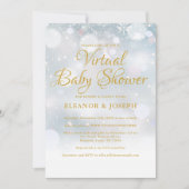 Invitation Sprinkle de Baby Shower Virtuel d'Hiver (Devant)