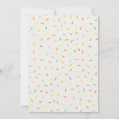 Invitation Sprinkle pour bébé (Dos)