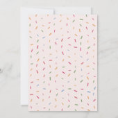Invitation Sprinkles colorés Baby Sprinkle Baby shower (Dos)