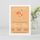 Invitation Spritz & Celebrate ! Fête des mariées Aperol Sprit (Debout devant)