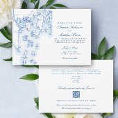 Invitation Spruce Point Inn code QR tout-en-un Mariage RSVP