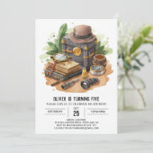 Invitation Spy Enchanted Detective Anniversaire (Debout devant)