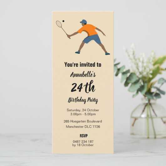 Invitation Squash (Debout devant)