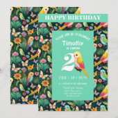 Invitation Squawk-taculaire : 2ème anniversaire : une invitat (Devant / Derrière)