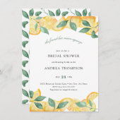 Invitation Squeeze | Agrumes | Fête des mariées citron (Devant / Derrière)
