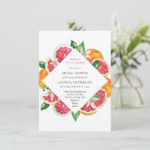 Invitation Squeeze | Agrumes | Fête des mariées florale (Debout devant)