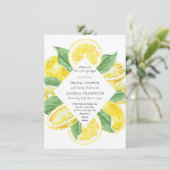 Invitation Squeeze | Agrumes | Fête des mariées jaune citron (Debout devant)