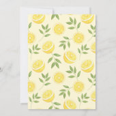 Invitation Squeeze | Fête des mariées citron (Dos)