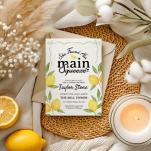 Invitation Squeeze   Fête des mariées citron