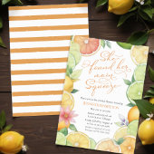 Invitation Squeeze | Fête des mariées florale d'agrumes