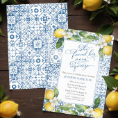 Invitation Squeeze | Fête des mariées méditerranéenne au citr