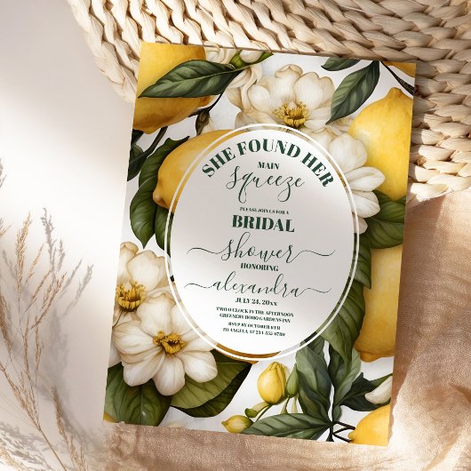 Invitation Squeeze principal Aquarelle moderne Fête des marié