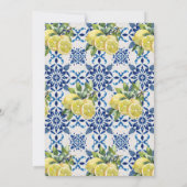 Invitation Squeeze Principal Citron Bleu Toscane Carrelage Fê (Dos)