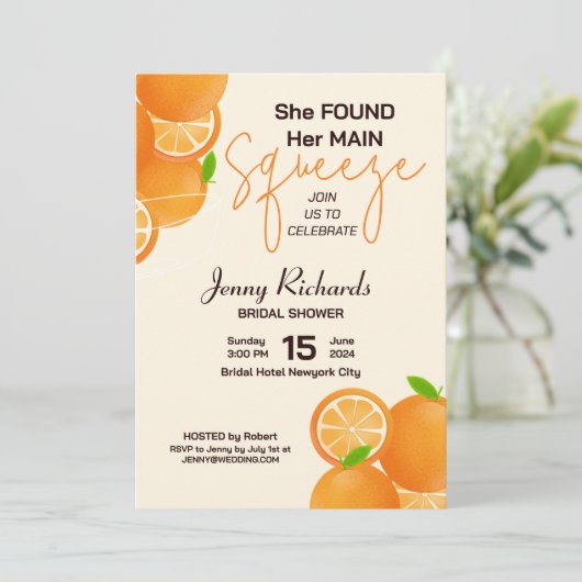 Invitation Squeeze the Party (Debout devant)