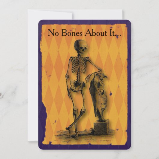 Invitation Squelette aucuns os à son sujet partie de (Devant)