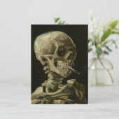 Invitation Squelette avec cigarette de Van Gogh (Debout devant)