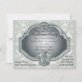 Invitation Squelette dans le miroir Halloween (Dos)