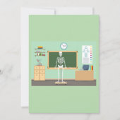 Invitation Squelette de cours de science (Devant)