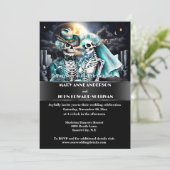 Invitation Squelette de l'ouest gothique couple halloween mar (Debout devant)