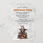 Invitation Squelette déplaisant Jack O’Lanterns (Devant / Derrière)