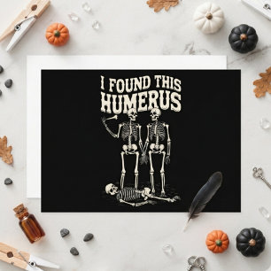 Invitation Squelette drôle Humérus Fête d'Halloween