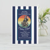 Invitation Squelette Fête Épique des Pirates (Debout devant)