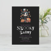 Invitation Squelette Ghoul mignon en haut Halloween Chapeau (Debout devant)