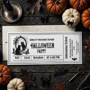 Invitation squelette gothique pour soirée Hallowee
