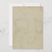 Invitation Squelette gothique vintage Adulte Halloween Annive (Dos)