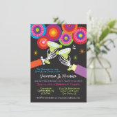 Invitation Squelette Margarita Toast Mexicaine Fiesta (Debout devant)