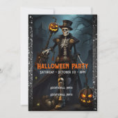 Invitation Squelette Steampunk (Devant)