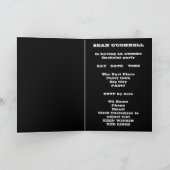 Invitation Squelettes Steampunk gothiques amusants (Intérieur)