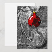 Invitation Squirrel in Christmas Tree (Devant / Derrière)