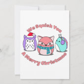 Invitation Squish You A Merry Christmas (Dos)