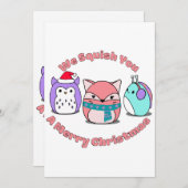 Invitation Squish You A Merry Christmas (Devant / Derrière)