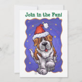 Invitation St. Bernard Christmas (Devant)