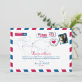 Invitation St. Louis Missouri & Courrier aérien Royaume-Uni M (Debout devant)